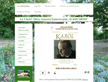 Tablet Screenshot of clarte-dieu.fr